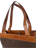 Celine Macadam Leather Shoulder Bag