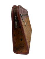 MCM Cognac Leather Clutch Bag