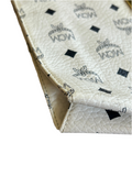 MCM White Monogram Clutch Bag