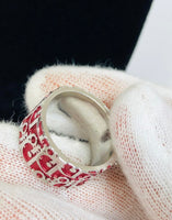 Dior Red Trotter Ring size 5