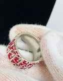 Dior Red Trotter Ring size 5