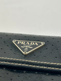 Prada Tessuto Leather Trifold Wallet