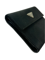 Prada Tessuto Nero Nylon Trifold Wallet