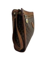 Celine Macadam Leather Clutch Bag