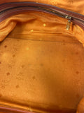 MCM Cognac Leather Boston Bag
