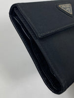 Prada Tessuto Nero Nylon Trifold Wallet