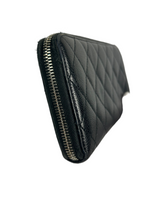 Chanel CC Quilted Leather Zippy Wallet
