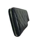 Chanel CC Quilted Leather Zippy Wallet