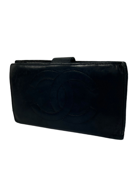 Chanel CC Leather Long Wallet