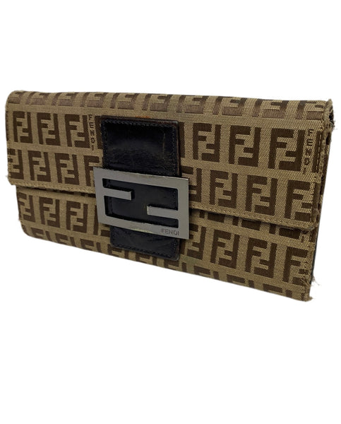 Fendi Zucca Monogram long wallet