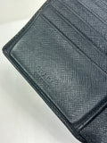 Prada Tessuto Nero Leather Bifold Wallet
