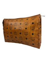 MCM Cognac Leather Clutch Bag