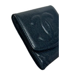 Chanel CC Caviar Leather Card Holder