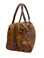 MCM Cognac Leather Shoulder Bag