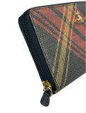 Vivienne Westwood Tartan Orb Zippy Wallet