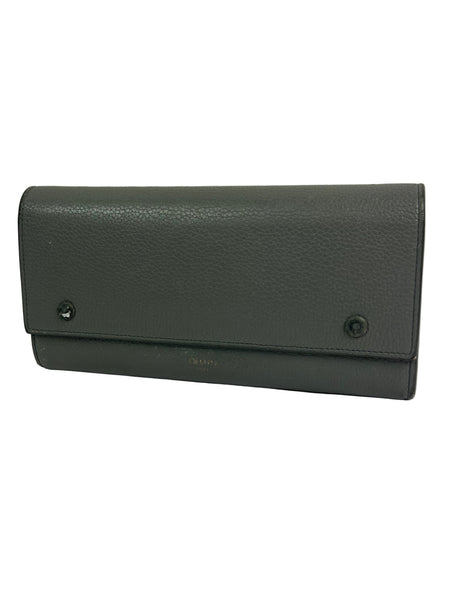 Celine Leather Multifunction Flap Wallet