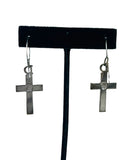 Dior Encrusted Cross Earrings