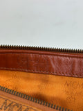 MCM Cognac Leather Shoulder Bag