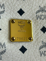 MCM White Monogram Clutch Bag