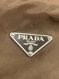 Prada Tessuto Nylon Brown Boston Bag