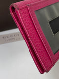 Gucci Pink Leather Card Holder