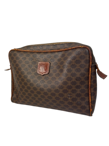 Celine Macadam Leather Clutch Bag