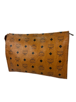 MCM Cognac Leather Clutch Bag