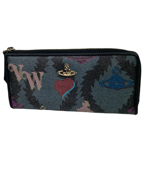 Vivienne Westwood Multi Heart Zippy Wallet