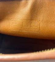 MCM Cognac Leather Clutch Bag