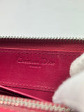 Dior Pink Leather Zippy Wallet