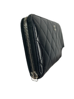 Chanel CC Quilted Leather Zippy Wallet