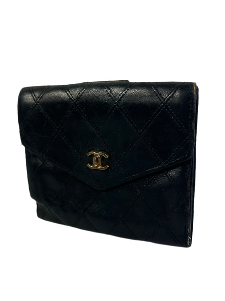 Chanel CC Quilted Bifold Wallet