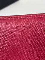 Prada Saffiano metal leather long wallet