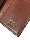 Burberry Nova Check Leather Long Wallet