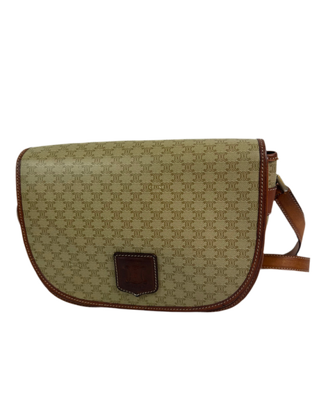 Celine Macadam Leather Crossbody Bag
