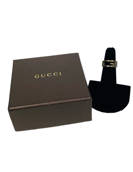 Gucci .925 Silver G Ring Size 9