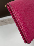 Gucci Pink Leather Card Holder