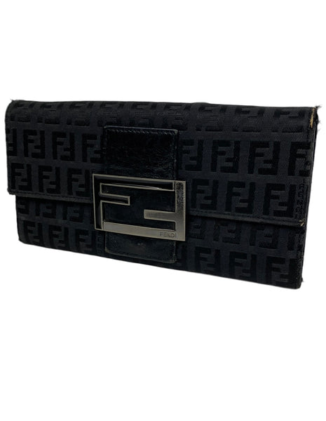 Fendi FF Zucca Monogram long wallet