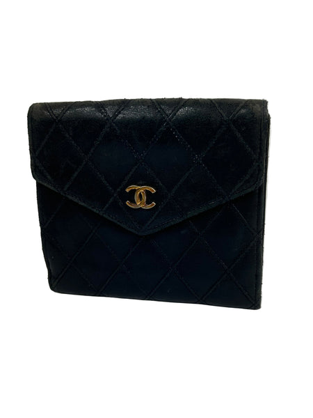 Chanel CC Leather Quilted Bifold Wallet