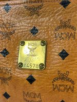 MCM Cognac Leather Clutch Bag