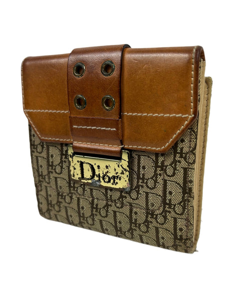 Dior Buckle Trotter Bifold Wallet