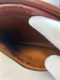 MCM Cognac Leather Clutch Bag