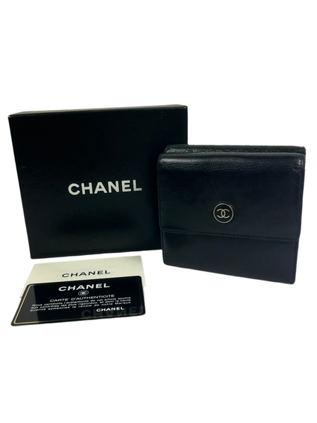 Chanel CC Leather Trifold Wallet