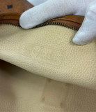 MCM Cognac Leather Clutch Bag