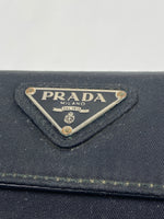 Prada Tessuto Nero Nylon Trifold Wallet