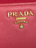 Prada Saffiano Metal Peonia Cles Wallet