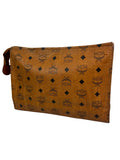 MCM Cognac Leather Clutch Bag