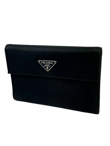Prada Tessuto Nero Nylon Trifold Wallet