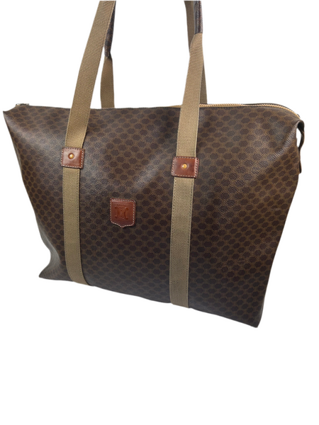 Celine Macadam Leather Duffle Bag