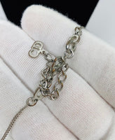 Dior Encrusted Dog Tag Necklace